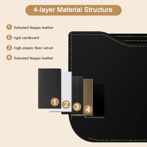 STHIRA® Car Storage Pouch for Dashboard PU Breathable Utility Pouch Peel-and-Stick Storag