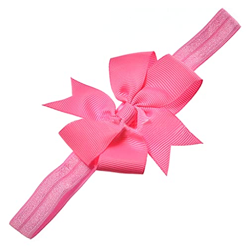 SANNIDHI® 10 Pcs Satin Baby Hair Band Hair Bands for Baby Girls Bowknot Elastic Headbands for Baby Girl Christmas Gifts Multicolor X3