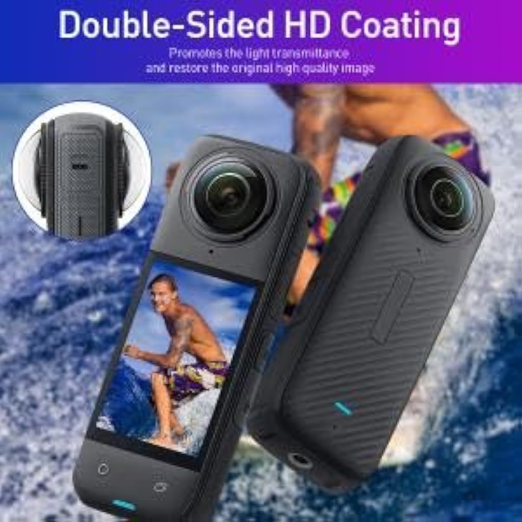 ZORBES Lens Cover for Insta360 X4 Camera Lens Cap HD Lens Cover for Insta360 X4 Camera Lens Protector Dust Proof Anti-Scratch Protective Cover Not Include Insta360 X4 Sports Action Camera