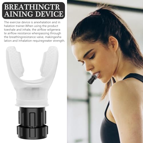 Proberos® Respiratory Trainer Inhale Exhale for Running Fitness Adjustable Resistance Breathing Improve Muscle Endurance 2PCS