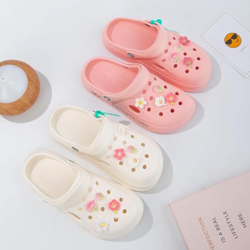HASTHIP® 22PCS Kawaii Clog Charms Flower Shoe Assorted Girls Slipper Rubber for Clogs Casual Decoration Fashion