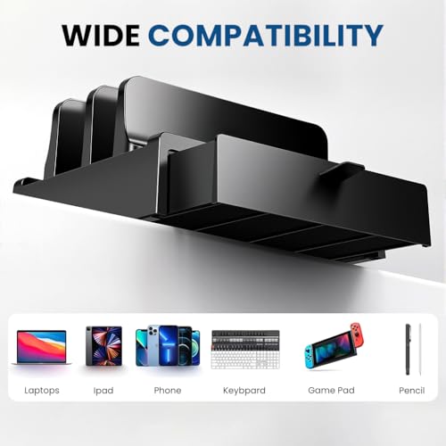ZORBES® Vertical Laptop Stand with Drawer