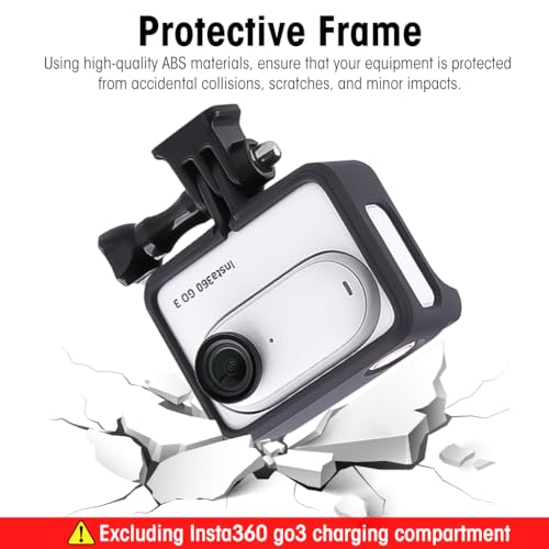 ZORBES Frame Case for Insta360 GO 3 Anti-Scratch Protective Frame with Mount Adapter Insta360 GO 3 Thumb Camera Frame Case Insta360 GO 3 Accessory, No Insta360 GO 3