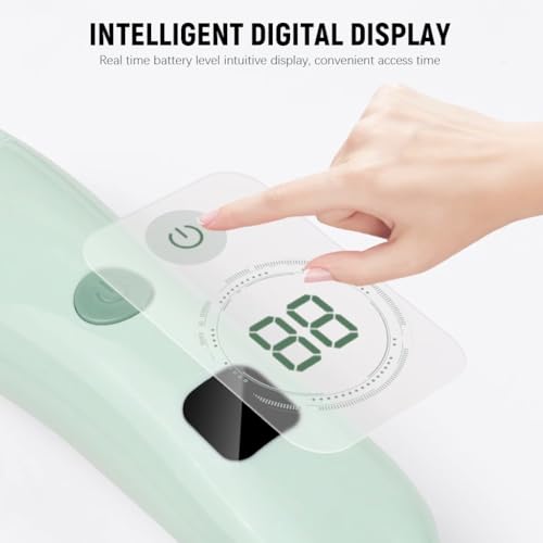 HANNEA Cordless Baby Hair Clipper Waterproof Silent Baby Hair Clipper Home Salon Cordless Baby Hair Clipper with 2 Guards USB Rechargeable Hair Clippers Digital Battery Capacity Display