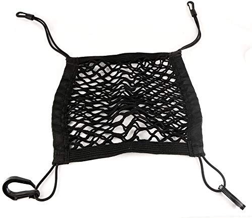 STHIRA 2-Layer Car Mesh Organizer - Seat Back Net Bag, Barrier of Backseat Pet Kids,Cargo Tissue Purse Holder,Driver Storage Netting Pouch,Car Divider