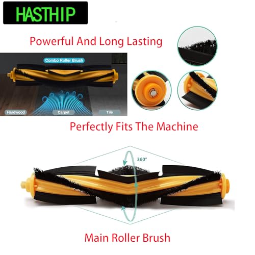 Verilux® Replacement Accessories for Ecovacs Deebot N10 OZMO T8 T9 PRO AIVI Robot Vacuum 3 PCS