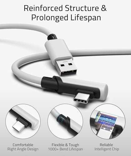Verilux Link Cable 16.8 FT Compatible with Meta Quest 3/Quest 2/Pro and PC/Steam VR, High Speed PC Data Transfer, USB 3.0 to USB C Cable for VR Headset and Gaming PC