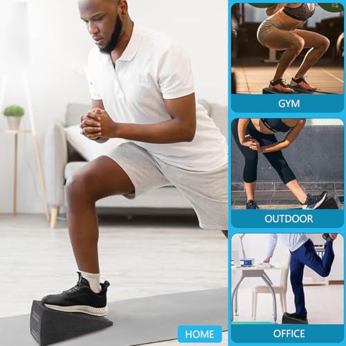 Proberos® Squat Wedge Adjustable Slant Board for Squats and Calf Stretching Non-Slip Yoga Blocks Durable EPP Exercise Equipment Strength Training Versatile Fitness Accessories 2 PCS