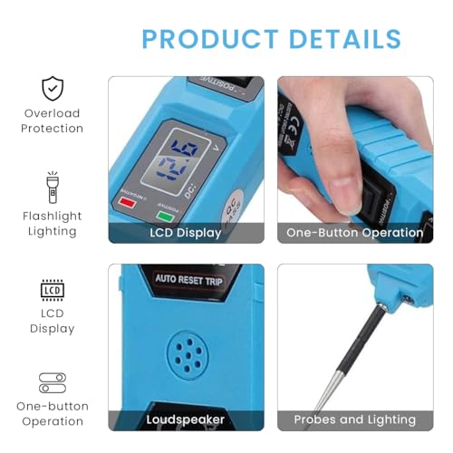 Serplex® Multifunctional Car Circuit Tester with LED 3.5-36V AC DC Power Tester with Buzzer Electrical Digital Display Short Finder for Continuity Trailer Lights Testing 2PCS