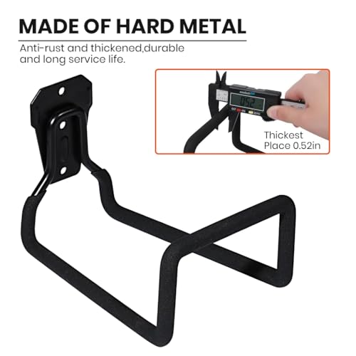 Serplex® 4PCS Heavy Duty Hose Hanger Garden Storage Metal Water Holders for Outside Wall Mount Reel Stand 110lbs Loading Capacity Max 150ft