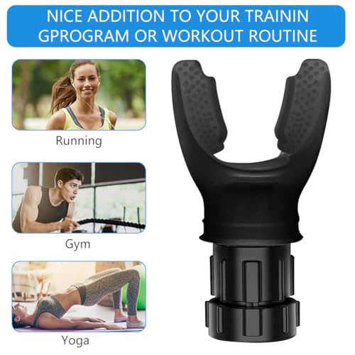 Proberos® Breathing Trainer Portable Muscle Exercise with Resistance Adjustable Easy to Clean and Use Improve Strength and Endurance 3 PCS