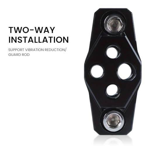 STHIRA® Universal Aluminum Alloy Motorcycle Crash Guard with Adjustable 17-32mm Clamp Multipurpose Handlebar/Bumper Mount Spotlight Bracket Durable Fog Lamp Protector For Bikes Stylish Accessory