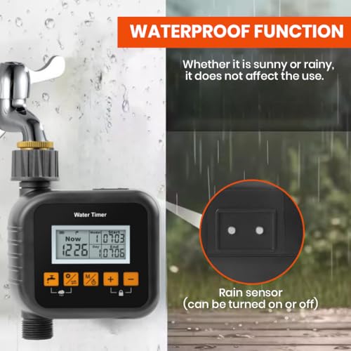 ORTIZA® Smart Water Hose Timer - Automatic Drip Irrigation System - Outdoor Garden Watering System Lcd Digital Watering Timer Plant Devices Universal Sprinkler Timer/Irrigation