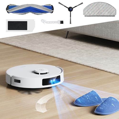 Verilux® Vacuum Cleaner Accessories for Ecovacs N20 Pro Robot Replacement with Main Brush, 4 Side Brushes, 2 Mop Cloth, 2 Filters, Cleaning Detailing Brush 20PCS
