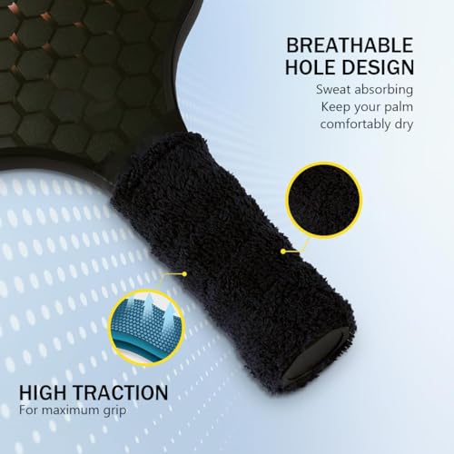 Proberos® 5 Packs Badminton Racquet Towel Grip Kit Anti-Skid Cotton for Racquet Racket Sweatband Tape Tennis Fishing Rod 3PCS