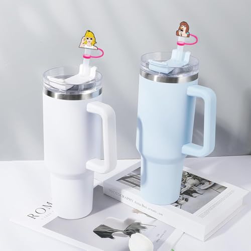 HASTHIP® 18PCS Stanley Straw Cover for Cup 30 40 Oz Taylor Swift Creative Topper Gift for Fans Cute Accessories