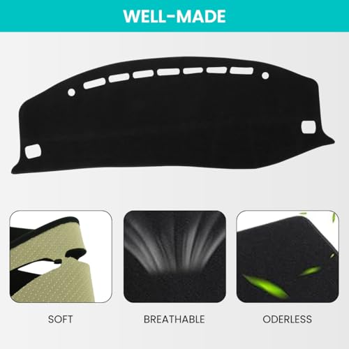 STHIRA® Compatible with Ertiga 2019-2024 Car Dashboard Protector Cover Silicone UV Protection Insulation Pad Anti-Slip Dustproof Scratch-Proof Protective 2PCS