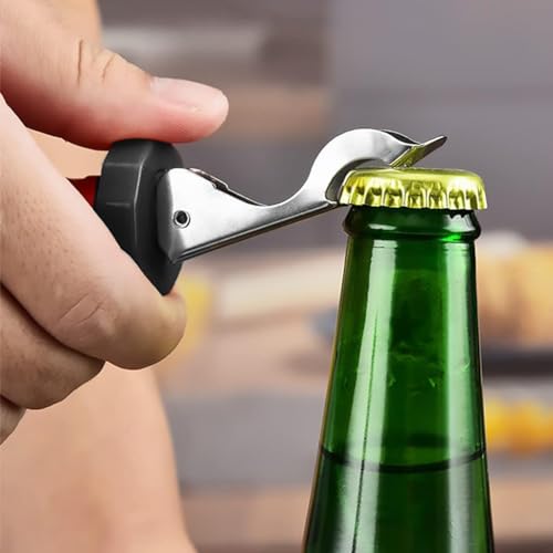 HASTHIP 3Pcs Reusable Wine Stoppers, Silicone Vacuum Wine 2-IN-1 Bottle Stopper Bottle Opener Wine Bottle Pourer Wine Preserver Bottle Saver, Wine Airtight Seal Corks Keep Fresh Fits Most Wine Bottle