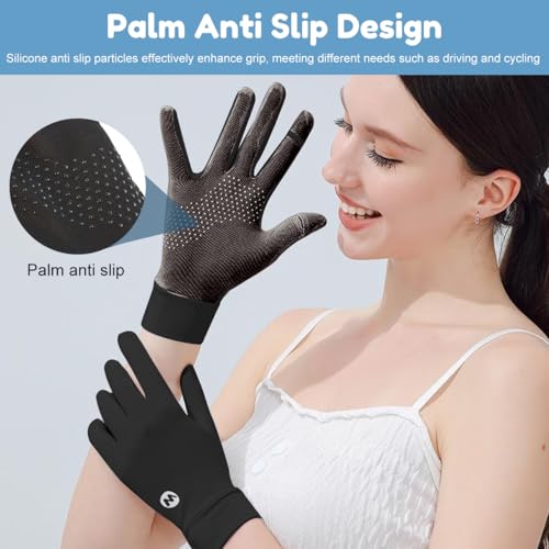 SANNIDHI® Hand Gloves for Sun Protection Women Bike 3PCS