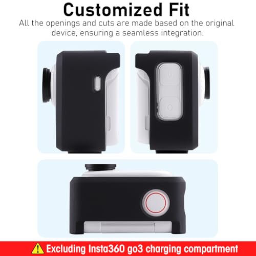 ZORBES Frame Case for Insta360 GO 3 Anti-Scratch Protective Frame with Mount Adapter Insta360 GO 3 Thumb Camera Frame Case Insta360 GO 3 Accessory, No Insta360 GO 3