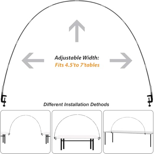 HASTHIP® Wedding Table Rubber Balloon Arch Stand Kit DIY Fiber Rod Floral for Party Wedding Birthday Festivals with Accessories Tools Set of 1 3PCS