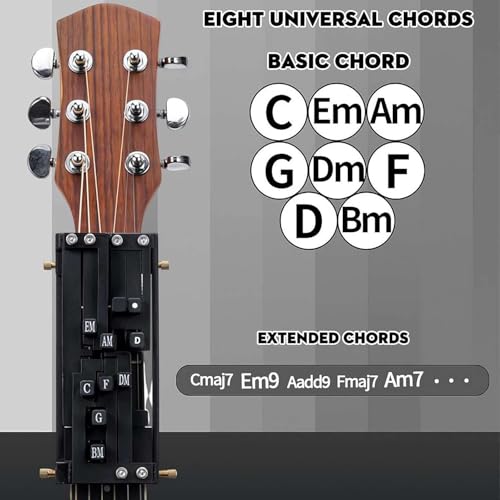 HASTHIP® Chord Buddy Clip-on Guitar Chord Presser Helper for Beginners Able to Work with Capo Learning Tools Assistant 3PCS