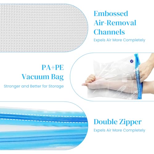 Serplex® 3D Printer Filament Vacuum Storage Bags Electric Air Pump with 10 Filament Bags 2 Sliding Sealing Clips Moisture Protection for 1Kg 300x340mm 2PCS