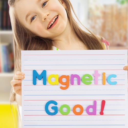 OFIFO® 2Pcs Magnetic Small White Board Cards - 30x23cm Double Sided Lined & Blank, Dry Erase Writing Boards with Sponge Eraser & Storage Bag for Kids, Students, School & Home Learning