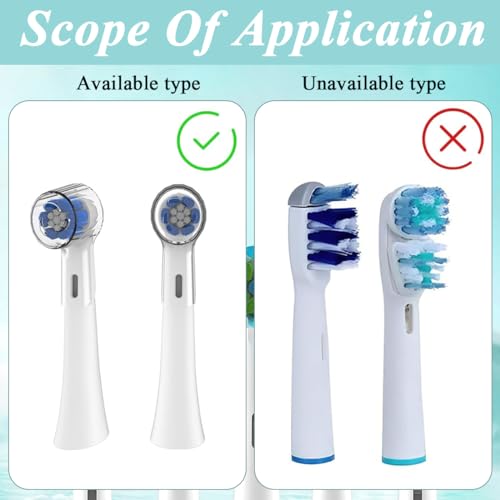 HANNEA® 8PCS Toothbrush Head Dustproof Cover for Oral B iO Series Electric Toothbrush Tip Cover Transparent Plastic Electric Toothbrush Tip Covers Travel Dustproof Electric Toothbrush Tip Covers