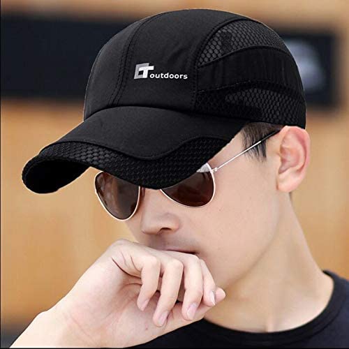 GUSTAVE Baseball Caps for Men Women Quick Dry Fabrics Sports Summer Caps for Men Women Stylish Hat for Fishing Outside Hiking Adjustable Buckle Closure (Color 2)