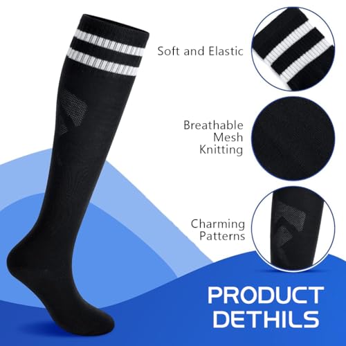 Proberos® Soccer Shin Guards and Socks for Toddler Kids Youth Lightweight Pads Protective Gear for 5-10 Years Old Children 2 PCS