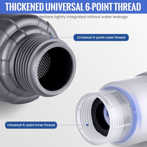 HASTHIP® Washing Machine Inline Pu-REIT Water Filter for Hard Water Chlorine Limescale Removal Softener Spare Parts Taps 2PCS