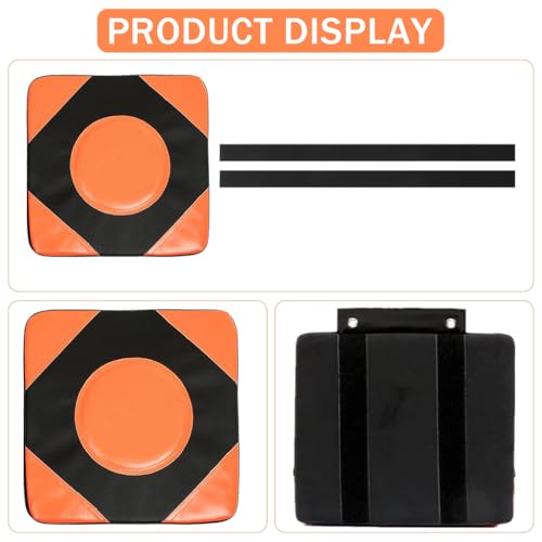Proberos Boxing Punching Pad, Wall Punching Bag, 15.7'' Square PU Punching Target Pad for Boxing Training Hook and Loop Removable Wall Punching Training Pad for for Boxing Fighter Fitness