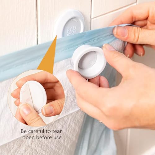 Qpets 2Pcs Dog Pee Pad Holders Magnetic Clips for Dog Pee Pad Self-adhesive Dog Pee Pad Holders Corner Grips Dog Pee Training Pad Grips for Floor, Wall, No Pee Pad
