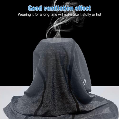 Proberos® Balaclava Face Mask, Cool-Max Head Cover Summer Neck Gaiter, UV Protector Full Cover, 4 Way Stretch face Mask Protects from Wind, Sun, Dust for Outdoor Activities 2 PCS