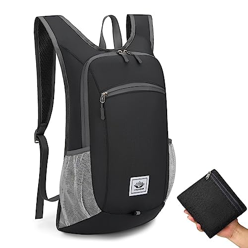 Optifit Backpack for Men Women Students, Waterproof Lightweight Foldable School Bag, Foldable College Bag for Travel Hiking, Camping, Trekking