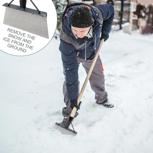 HASTHIP® Heavy Duty Hand Weeder for Weed Removal Clean Up Animal Waste Large Metal Shovel Scraper Mud Remove Tool with Antisplash Panel Gardening Tools for Home Garden Without Handle 2PCS