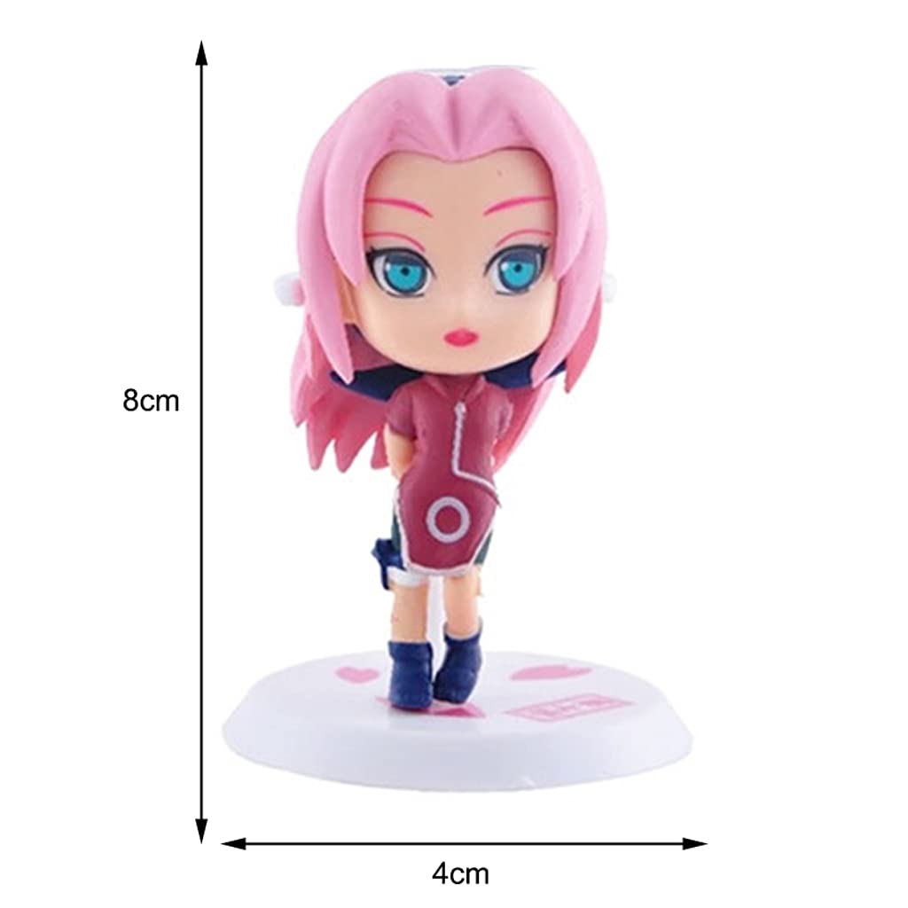 HASTHIP Naruto Action Figures, Anime Naruto Action Figures Set PVC Action Figures Cake Decorating Items Christmas Gifts for Kids Girls Boys