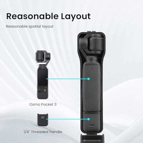 ZORBES Storage Case for DJI Osmo Pocket 3 Snug-Fit Protective Shell Waterproof Anti-scratch Hard Shell with 2 In 1 Neck Strap Protective Storage Case for Osmo Pocket 3 Camera