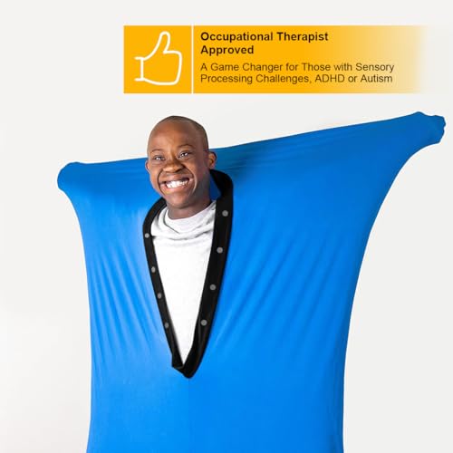 PATPAT Kids Sensory Body Sock Fun Body Sock Stretchy Sensory Body Sock Bag for Kids with Autism Comfy Treatment Activity Sensory Body Sock for Motor Delays, Relieve Stress, 119x69cm