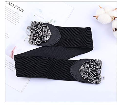 PALAY Belts for Women Dresses Jumpsuit Dress Belts - Classic and Fashionable PU Leather Design with Wide Elastic Band for Comfortable Wear - Slim Your Waist and Midriff Instantly