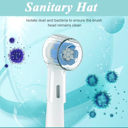 HANNEA® 8PCS Toothbrush Head Dustproof Cover for Oral B iO Series Electric Toothbrush Tip Cover Transparent Plastic Electric Toothbrush Tip Covers Travel Dustproof Electric Toothbrush Tip Covers