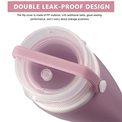 MAYCREATE 3pcs Travel Toiletries Bottles Kit 90ML Silicone Toiletries Containers with Leakproof Lid, Refillable Body Lotion Dispenser Bottle for Shampoo, Conditioner, Gel, Body Wash