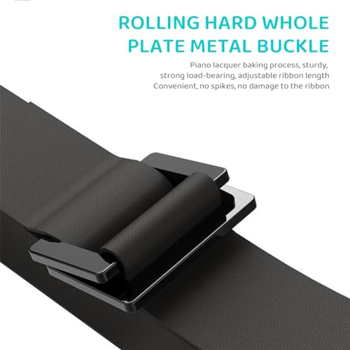 Proberos® Kids Gymnastic Rings Pair with 95Cm Heavy-Duty Adjustable Nylon Webbing Strap for Home Fitness 330Lbs Loading Rubberized Grip Durable Design Equipment for Teens Training 3 PCS