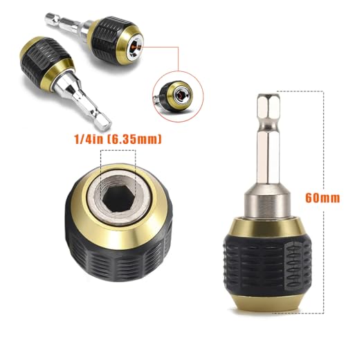 Serplex® 6PCS Flexible Drill Bit Extension Self-Locking Screwdriver Holder Quick Release Adapter Universal Hex for Power Tool Impact