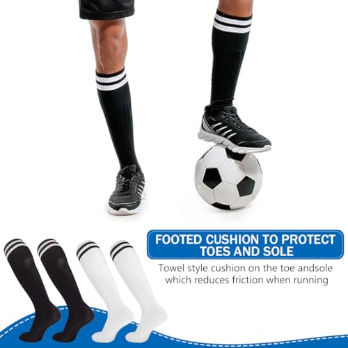 Proberos 2 Pair Sports Socks, Cushion Cotton Socks, Breathable Moisture-Wicking Professional Training Socks Soccer Socks, Running Socks, Basketball Socks (39-44)