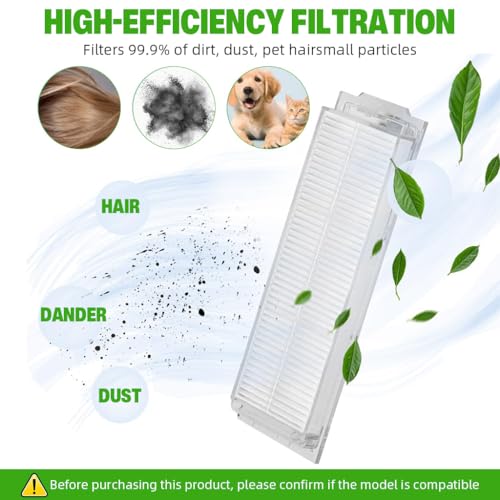 HASTHIP® Compatible with Mi Robot Vacuum Mop 2i Pro Replacement Filters Spare Accessories 3 PCS