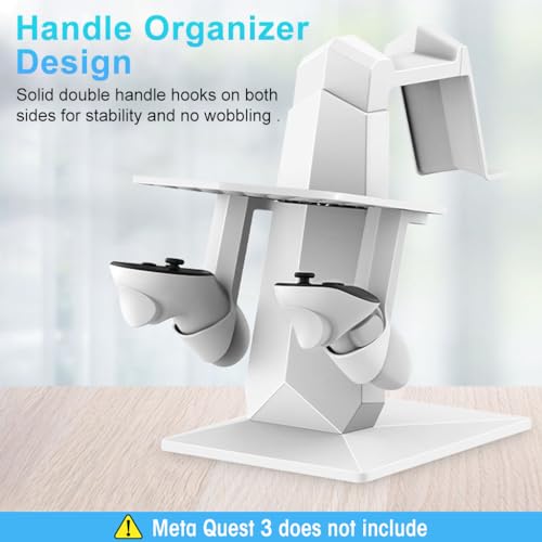 Verilux® Glasses Storage Stand Non-Slip Desktop Holder for VR Headset Controller for Meta Quest 3 Accessories Meta Quest Pro Oculus 2 2PCS
