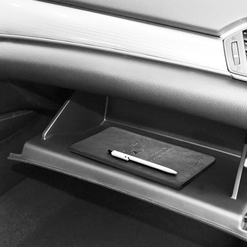 STHIRA® 2 Pack Car Document Holder Premium Pu Leather Vehicle Glove Box Organizer Case with 6 Card Slots For License, Registration, Insurance & Cash Universal Fit Bifold Car Licence Holder, Black