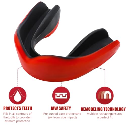 Proberos® Sports Mouth Guard Teeth High-density Moulded Professional for Boxing Football MMA and More 3PCS